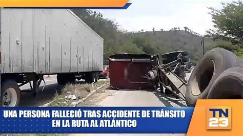 Una persona falleció tras accidente de tránsito en la ruta al Atlántico