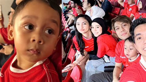 Abang L Papa Bilar Dan Bunda Lesti Jerit Dukung Timnas Full Keseruan