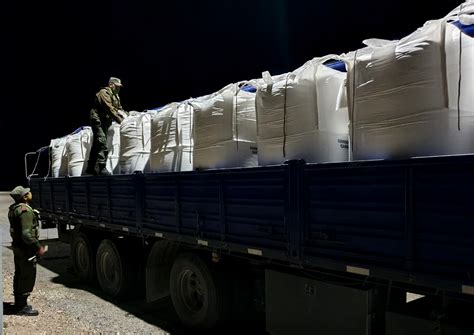 Incautan más de 28 toneladas de carbonato de sodio en Río Negro