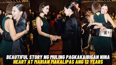 Tunay Na Nangyari Ng Magyakapan Sina Marian Rivera At Heart Evangelista