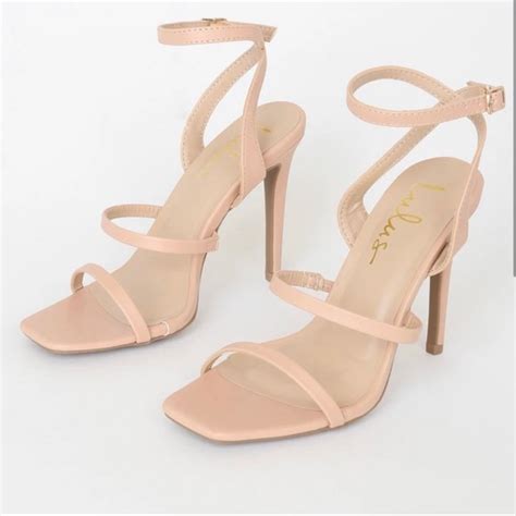 Lulus Shoes Lulus Leticiya Light Nude Anklestrap High Heel Sandals Poshmark