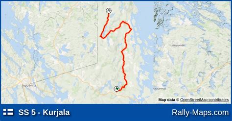 Ss 5 Kurjala Stage Map Pakkasakku Ralli 1978 Junnu Cup 🌍 Rally