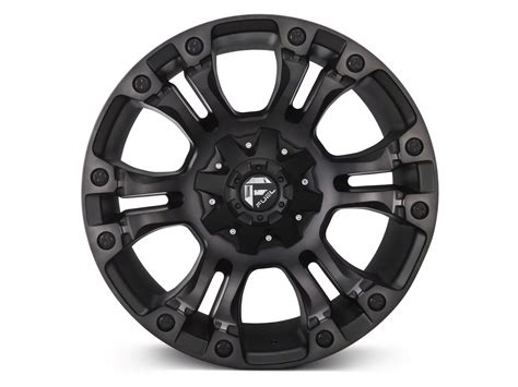 Fuel Wheels Silverado 1500 Vapor Matte Black Double Dark Tint 6 Lug