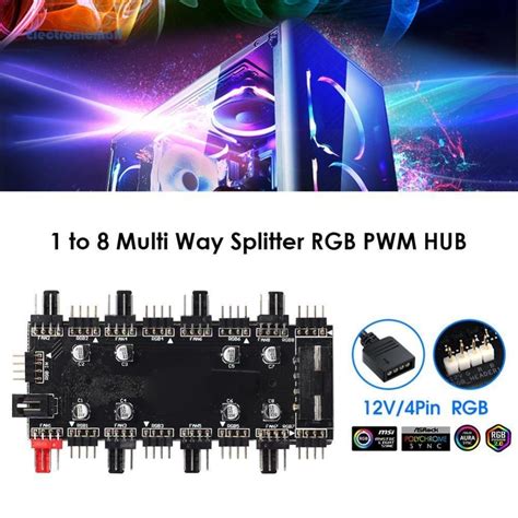 Electronicmall My To Multi Way Splitter Rgb Pwm Hub V Pin