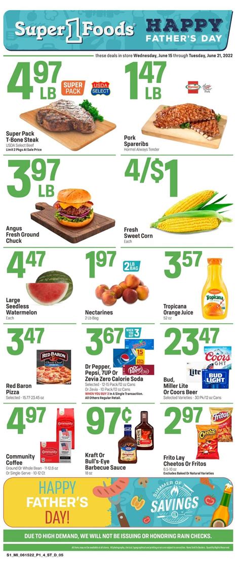super one sale paper weekly ad 5