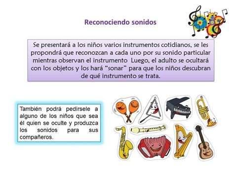 Propuesta Y Actividad Para Educ Musical Pt Reconociendo Sonidos