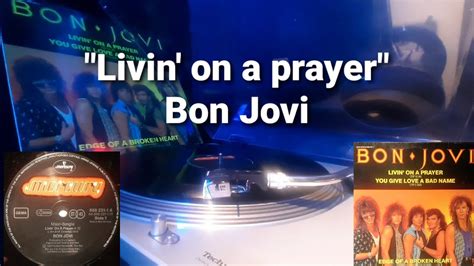 Livin On A Prayer Bon Jovi 1986 Maxi Single 12 Inch 45 Rpm Made In