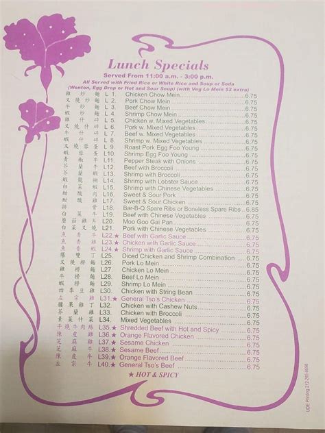 Menu at Chinatown Kitchen restaurant, Winchester, 728 Berryville Ave