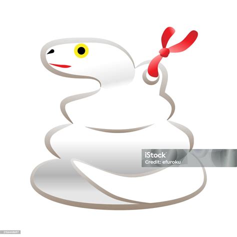 snake clay bell year   snake vector illustration stock