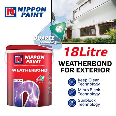 Nippon Paint Weatherbond Water Based Paint For Exterior L Brilliant