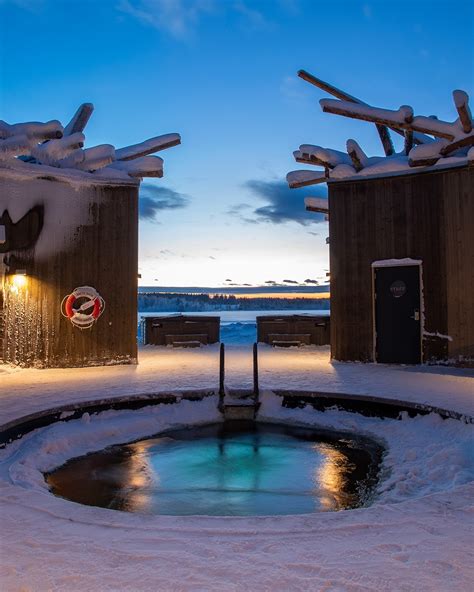 Arctic Bath Ice Plunge Pool In The Swedish Lapland