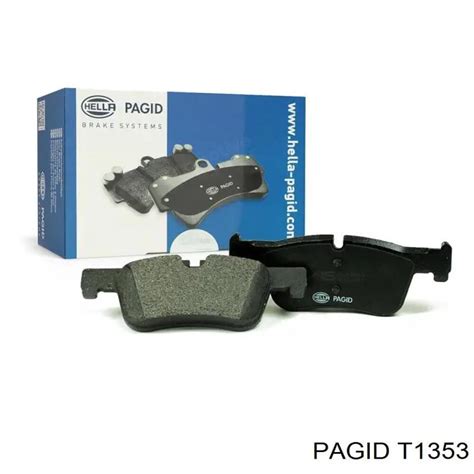 T1353 HELLA-PAGID колодки тормозные передние дисковые