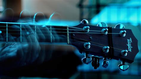 Hands Guitar Long Exposure Blurred Strings Wallpapers HD Desktop