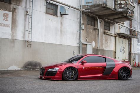 Liberty Walk Audi R8 Cars Bodykit Modified Wallpapers HD