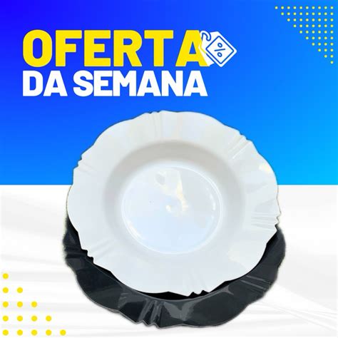 kit 10 20 30 50 Pratos Plástico Redondo Fundo Bordas Refeição