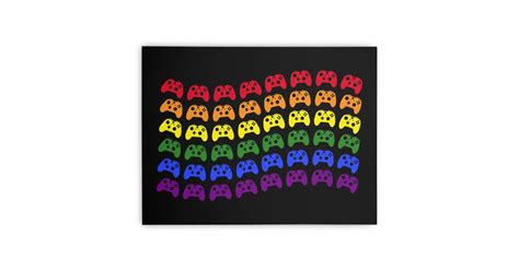 Gamer Gay Pride Flag Rainbow Controllers Stretched Canvas Jessicaamber S Threadless Shop
