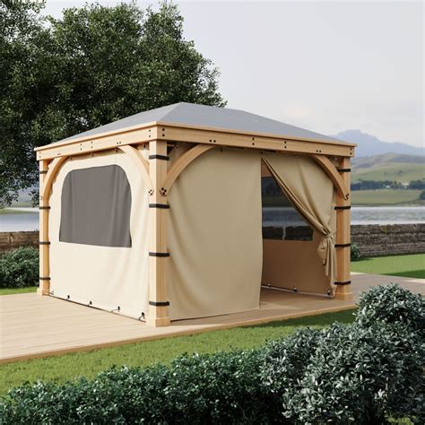 Multi-Option Waterproof Outdoor Canopy Tent Gazebo Sidewall Panel with ...