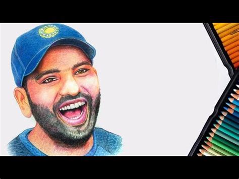 How To Draw Rohit Sharma Step By Step Full Sketch Outline Tutorial