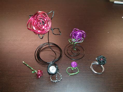 Rosas Hechas Con Alambre De Aluminio Jewelry Design Earrings