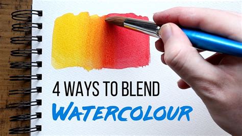 4 Ways To Blend Watercolours Watercolour Techniques For Beginners 4