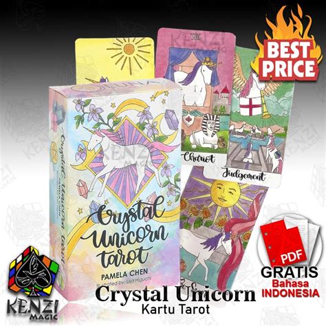 Jual Kartu Tarot Crystal Unicorn Pamela Chen Ramalan Tarot Deck