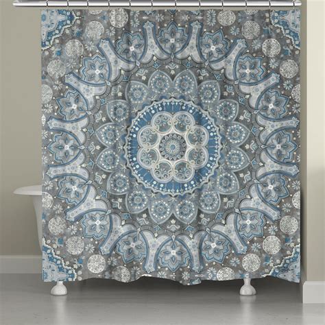 Ice Mandala Shower Curtain Mandala Shower Curtain Boho Shower