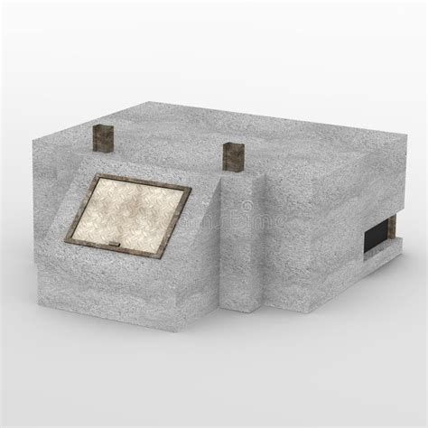 Concrete bunker stock illustration. Illustration of bunker - 23612842