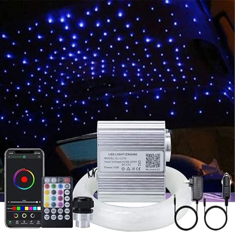 Akepo W Car Home Use App Twinkle Music Fiber Optic Lights Kit For