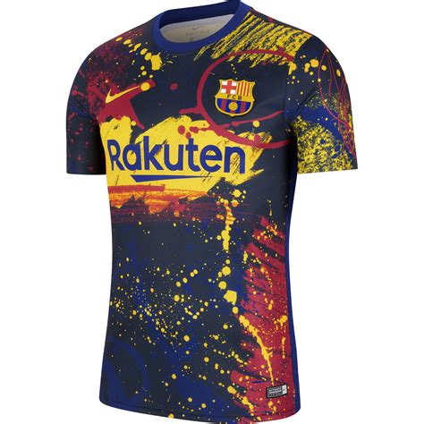 Maillot Avant Match FC Barcelone Graphic 2019 20 Sur Foot Fr