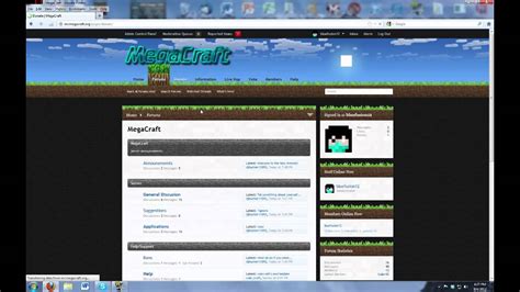 Minecraft Megacraft Website Showcase Tutuorial YouTube