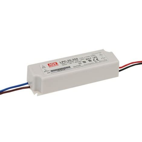 Meanwell Alimentatore LPC 20 700 20W 9 30V 700mA IP67 Corrente Continua