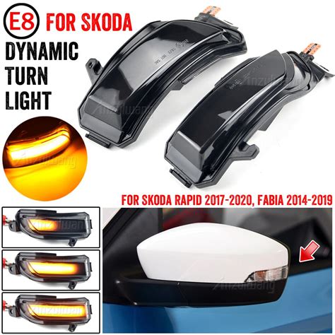 Dynamic Car Led Turn Signal Blinker For Skoda Fabia