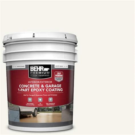 BEHR PREMIUM 5 Gal 75 Polar Bear Self Priming 1 Part Epoxy Satin