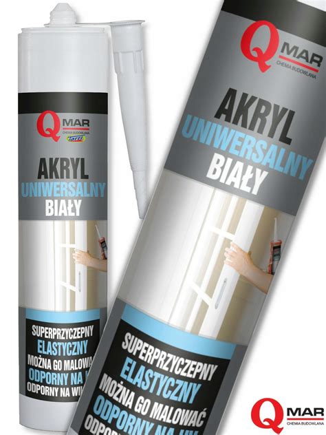 QMAR USZCZELNIACZ AKRYL OWY MALARSKI BIAŁY 300ML 6 25 zł Silikony