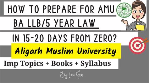 How To Prepare For AMU Law Entrance Exam How To Prepare For Aligarh