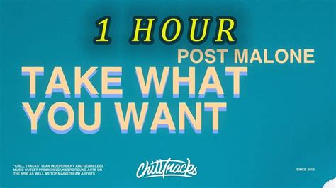 1 HOUR Post Malone Take What You Want Lyrics Letra Ft Ozzy