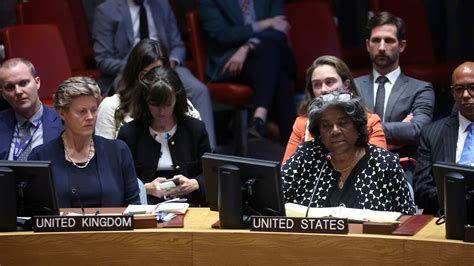 Us Vetoes Un Security Council Resolution On Israel Hamas War The New York Times