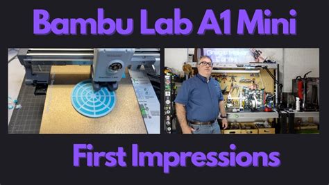 Bambu A1 Mini And Ams Lite Unboxing Assembly Printing And Initial