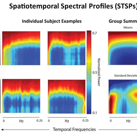 Left Examples Of Individual Spatiotemporal Spectral Profiles