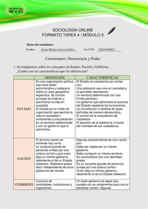 Formato Tarea 4 Modulo 5 S SOCIOLOGÍA ONLINE FORMATO TAREA 4 MÓDULO