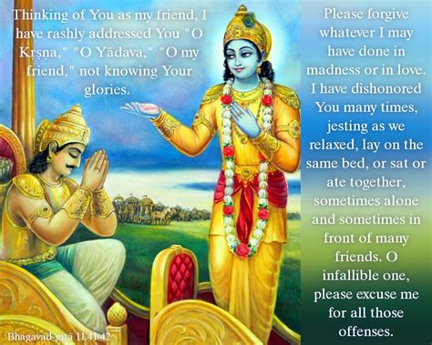 Bhagavad Gita Chapter 11 Verse 41 42 Vivekavani