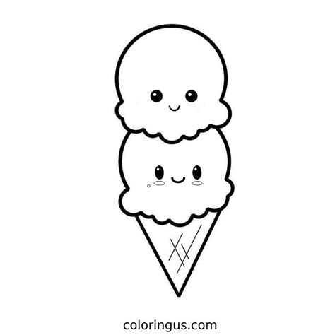 Ice Cream Coloring Pages (Free Printable PDF)