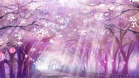 Pink Sakura Tree Anime Aesthetic Wallpapers - Wallpaper Cave