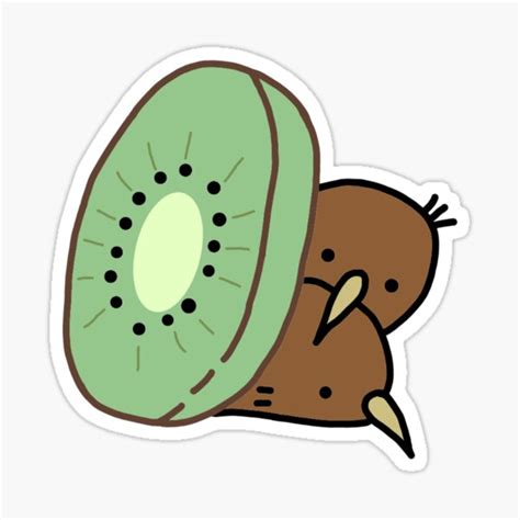 Kiwi Bird Sticker For Sale By Hmkoyama03 Redbubble