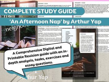 afternoon nap  arthur yap complete study guide tpt