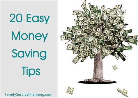 20 Easy Money Saving Tips