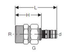 GEBERIT MEPLA ADAPTOR UNION MALE 50mmx2 606 591 00 5