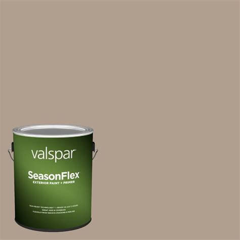 Valspar Seasonflex Satin Woodland Stone 2007 9c Latex Exterior Paint Primer 1 Gallon In The