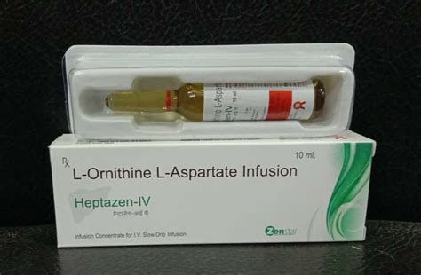 Heptazen Iv Monocartoon Packing L Ornithine L Asparatete Infusion At