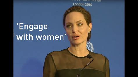 Angelina Jolie Highlights Role Of Female Peacekeepers Youtube